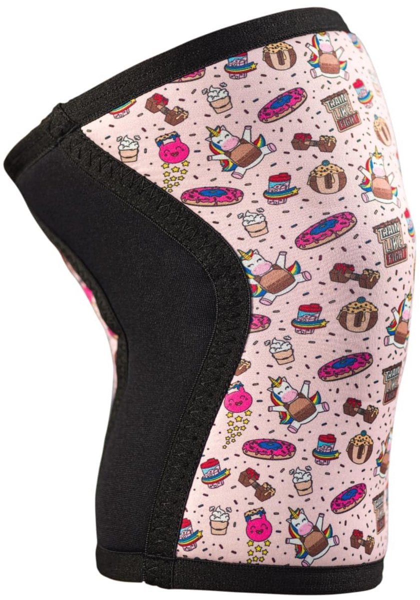 Rainbow Cookie Kniebeschermers - Soft Pink - Voor CrossFit en Sport
