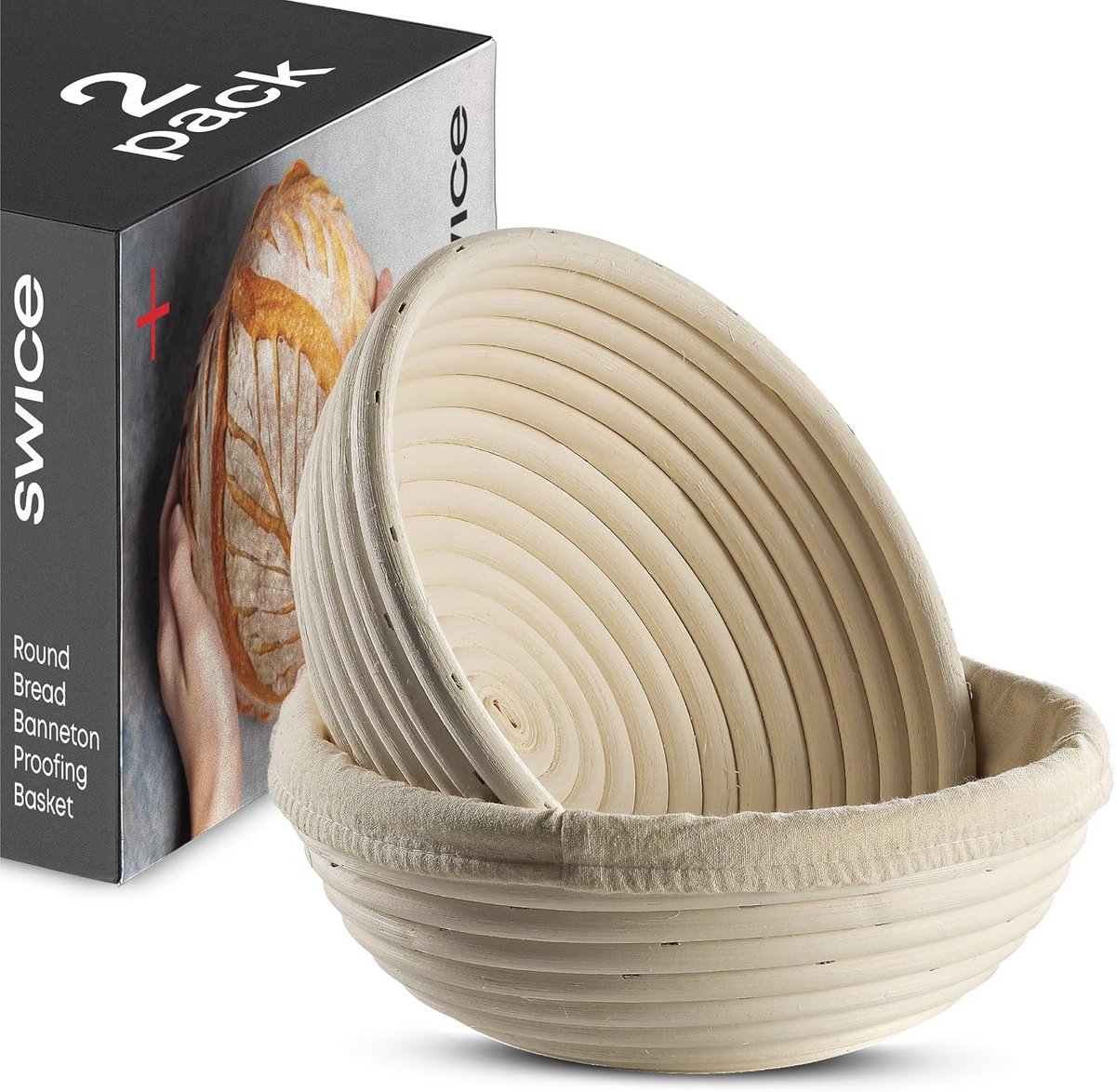 Brood Banneton Proofing Basket Set van 2 9 Inch Perfect voor Zuurdesem