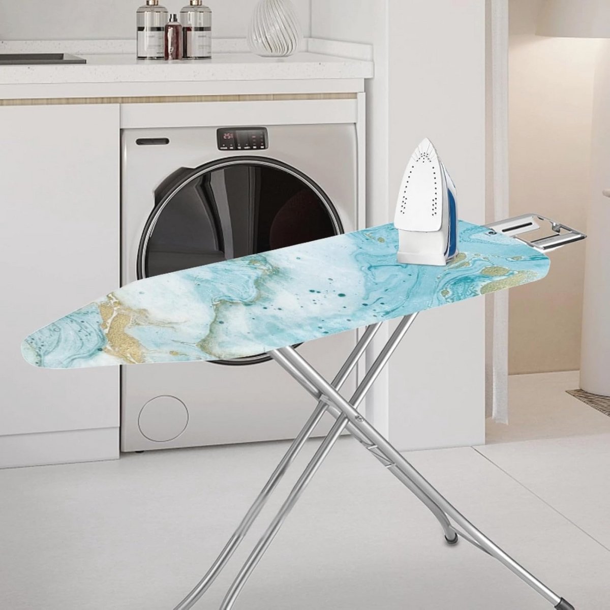 Kat Puzzel Strijkplank Cover met Elastische Rand - Beschermende Hoes voor Strijkplanken