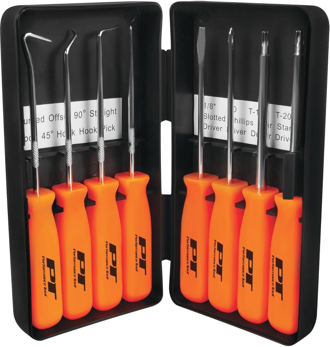 8-delige precisie pick en driver set met schraper - ideaal voor gedetailleerd werk