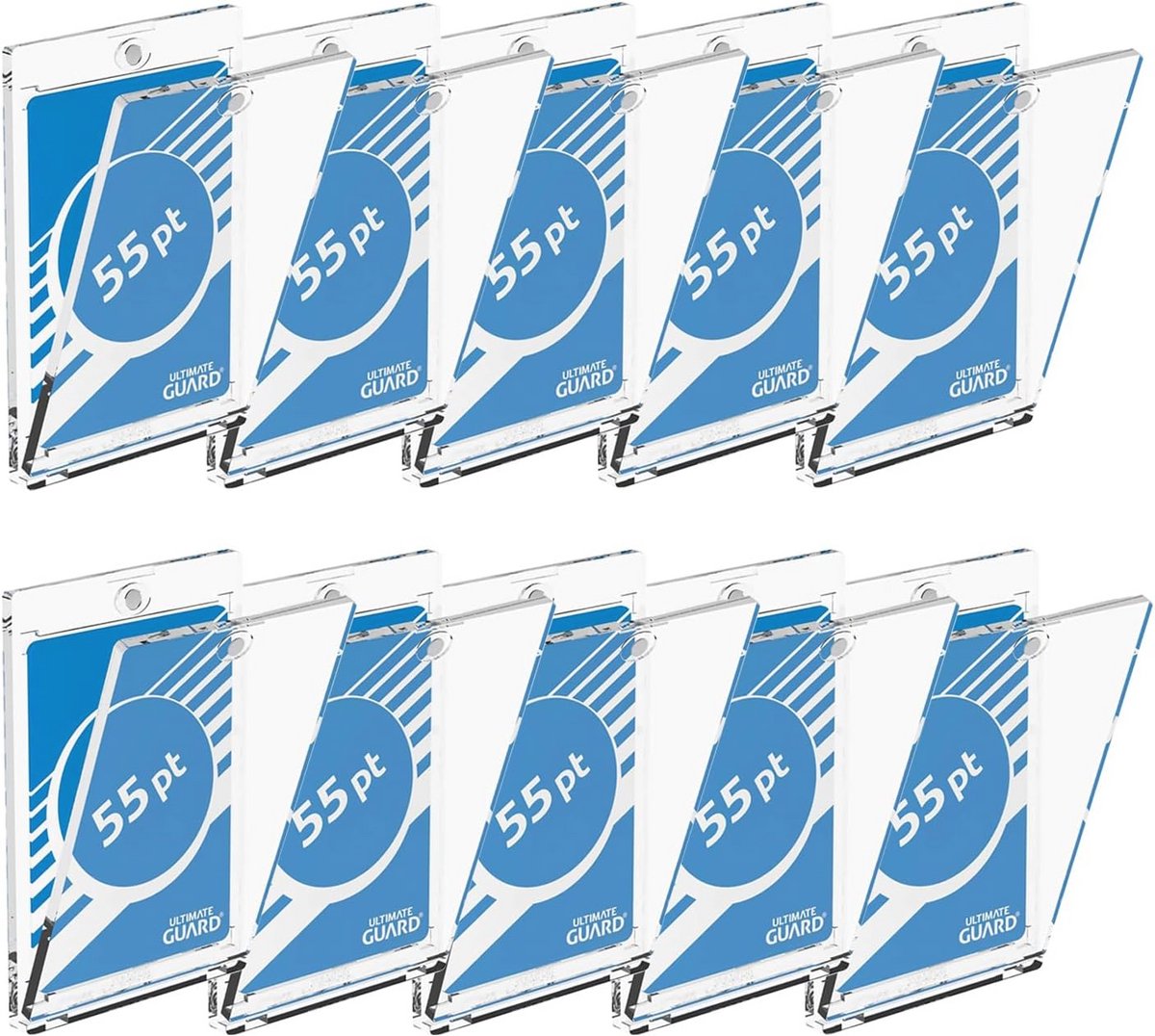 Magnetische kaarthoes voor verzamelkaarten - 55 pt dikte - transparant