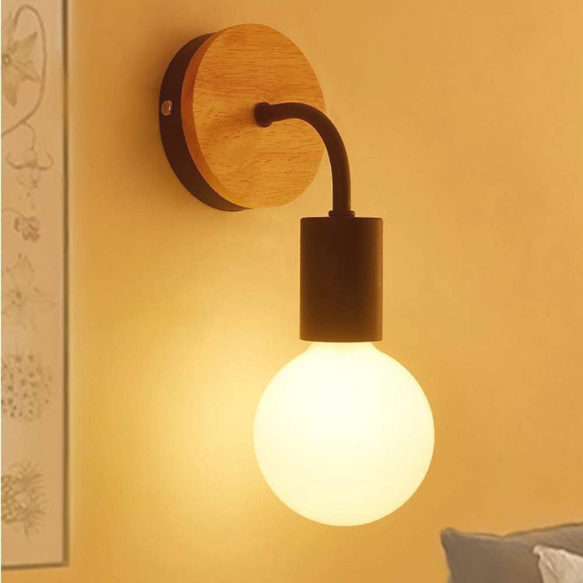 Moderne E27 Wandlamp voor Binnen met Industriële Look