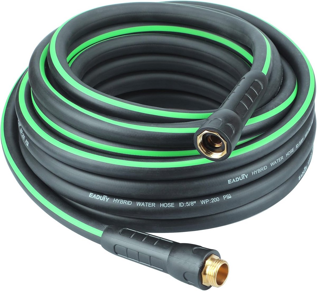 Hybride tuinslang 5/8 inch - 50 FT, lichtgewicht, flexibel met draaibare handgreep