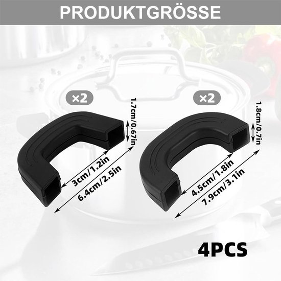 PandaEar Set van 4 siliconen handgrepen voor babyflessen, compatibel met Dr. Brown 250 ml, flessengrepen voor pasgeborenen