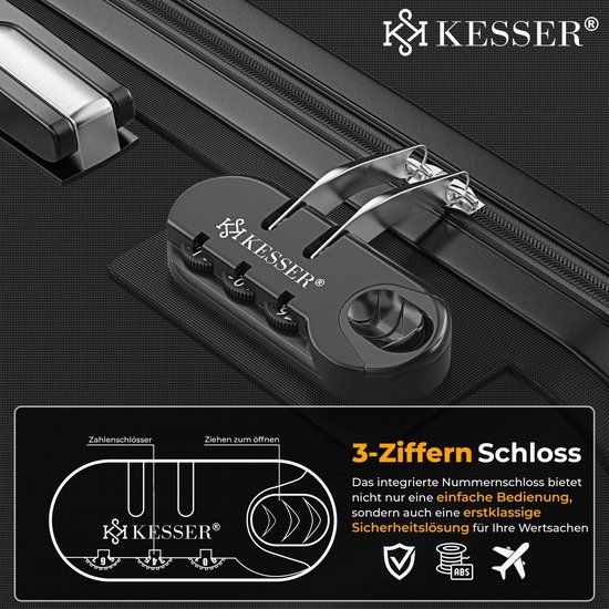 Suitline Koffer In 3 Maten, Trolleyset Rolkoffer Harde Schaal Koffer Reiskoffer 55 Cm 66 Cm 76 Cm Dubbele Wielen 15 Herfstgoud 55 Cm Koffer