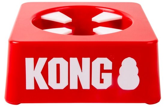 KONG Fill or Freeze Tray in rood met witte vakverdeling.