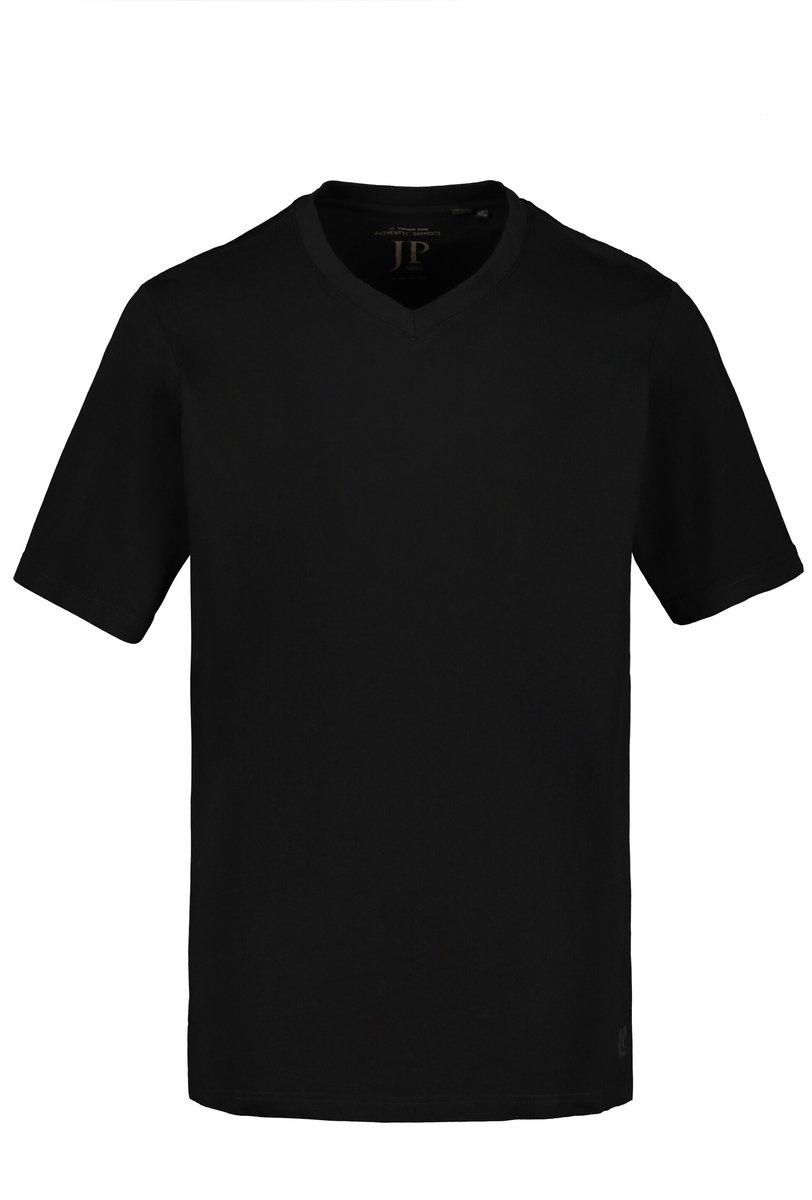 JP 1880 - Heren - T-shirt basic V-hals - Zwart - Maat XXL