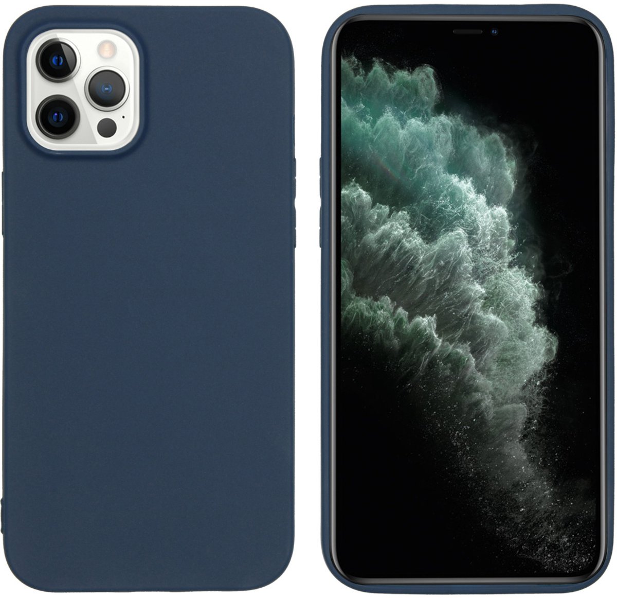 imoshion Hoesje - Geschikt voor Apple iPhone 12 Pro Max - Color Backcover - Donkerblauw