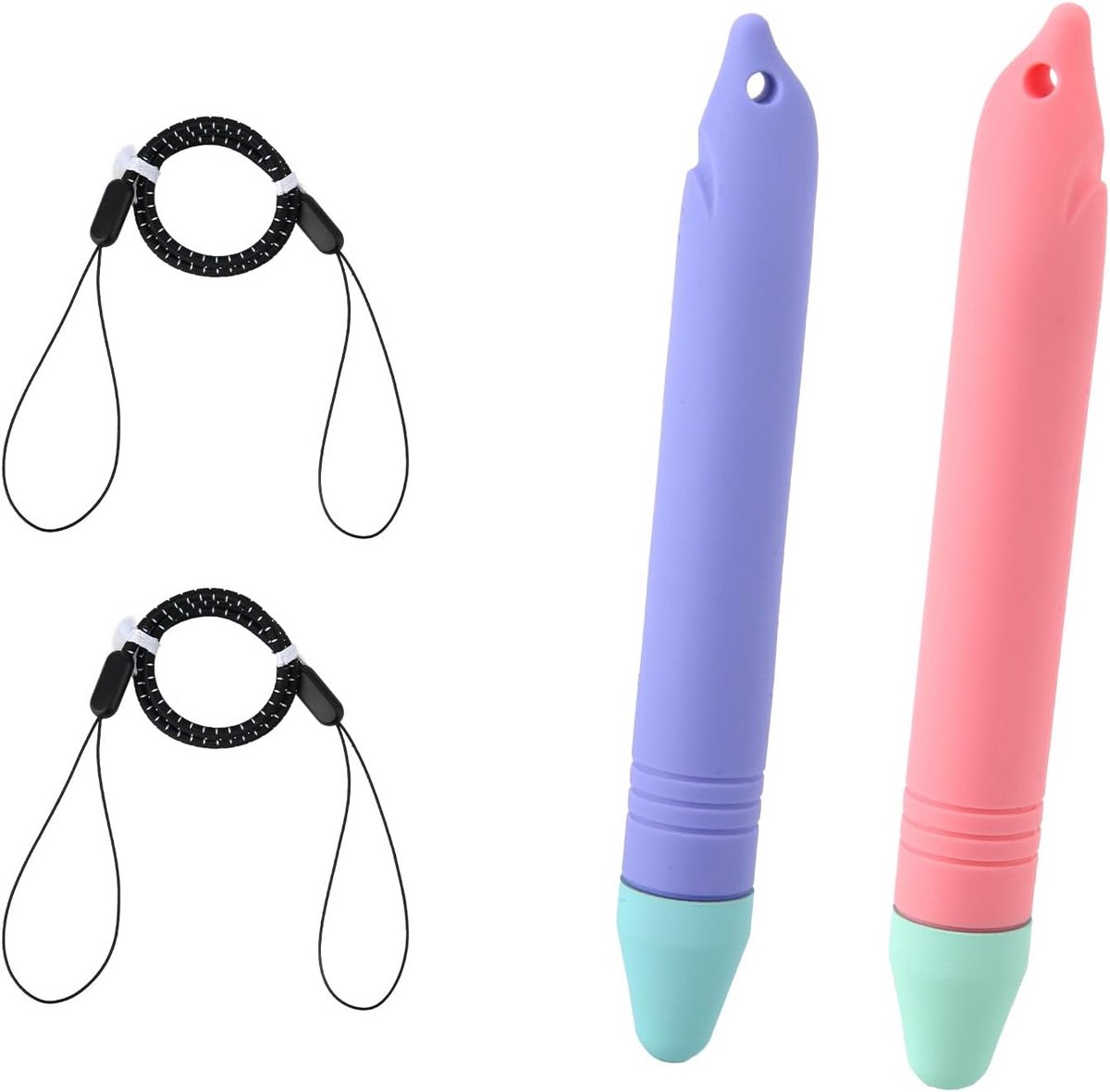 2 Stuks Stylus Pennen voor Kinderen - Kids Touchscreen Pen voor iPad en Android - Universeel Werking