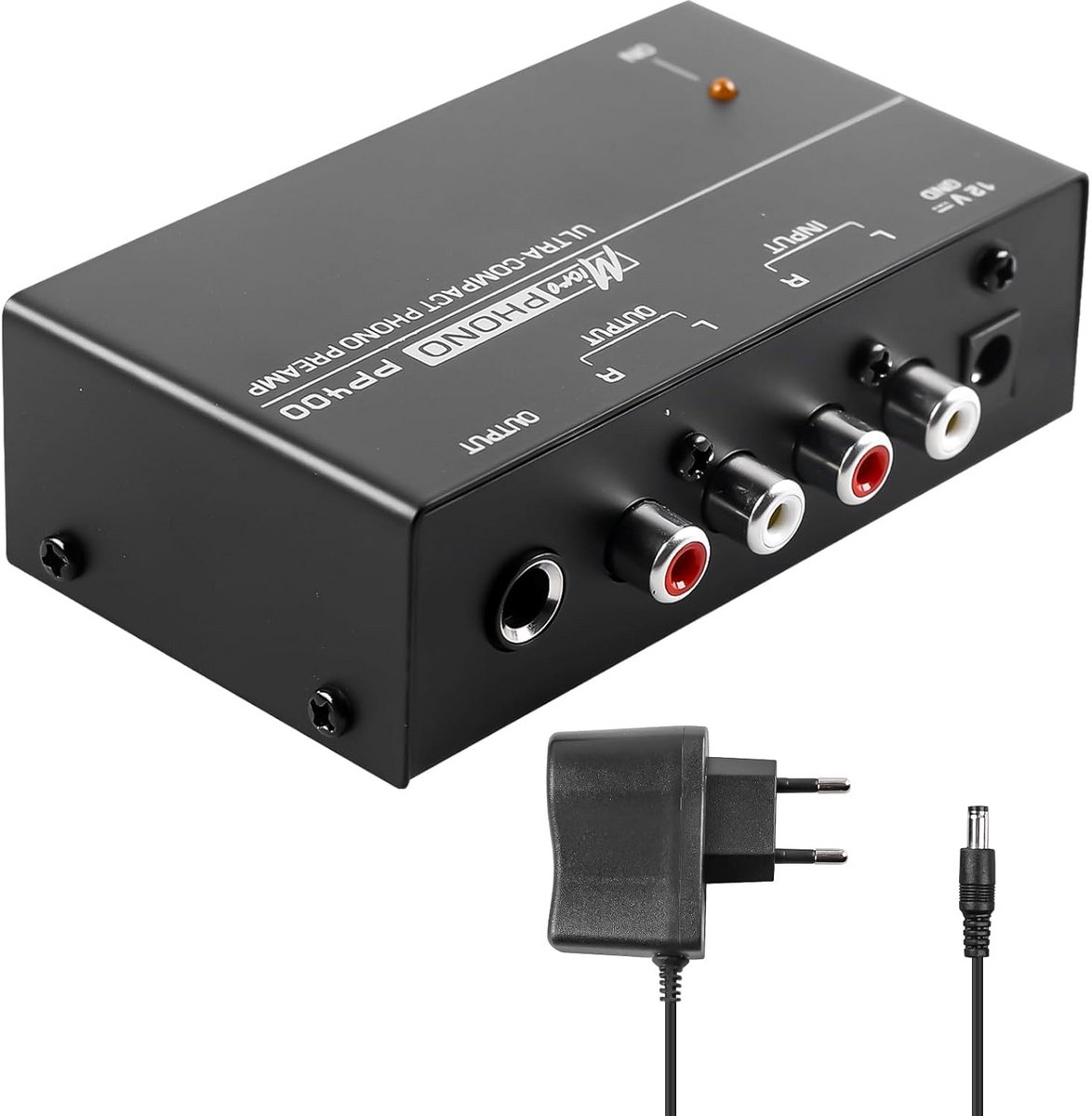 Phono Voorversterker voor Platenspeler met MM Systemen | RCA & Meerdere Uitgangen