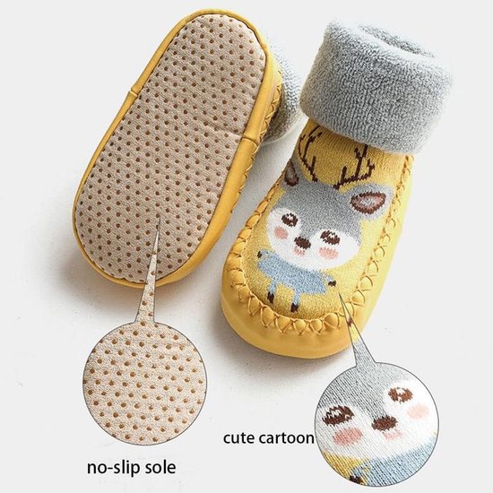 3 paar thermische baby kruipschoenen winter eerste schoentjes antislip — afbeelding 4