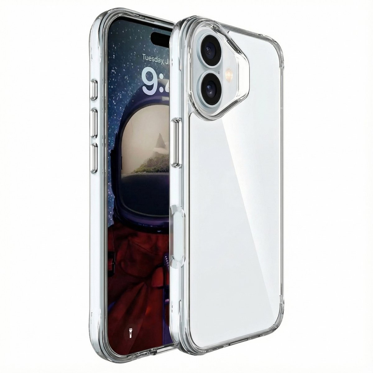 imoshion Hoesje - Geschikt voor Apple iPhone 16 Plus - Case - Transparant