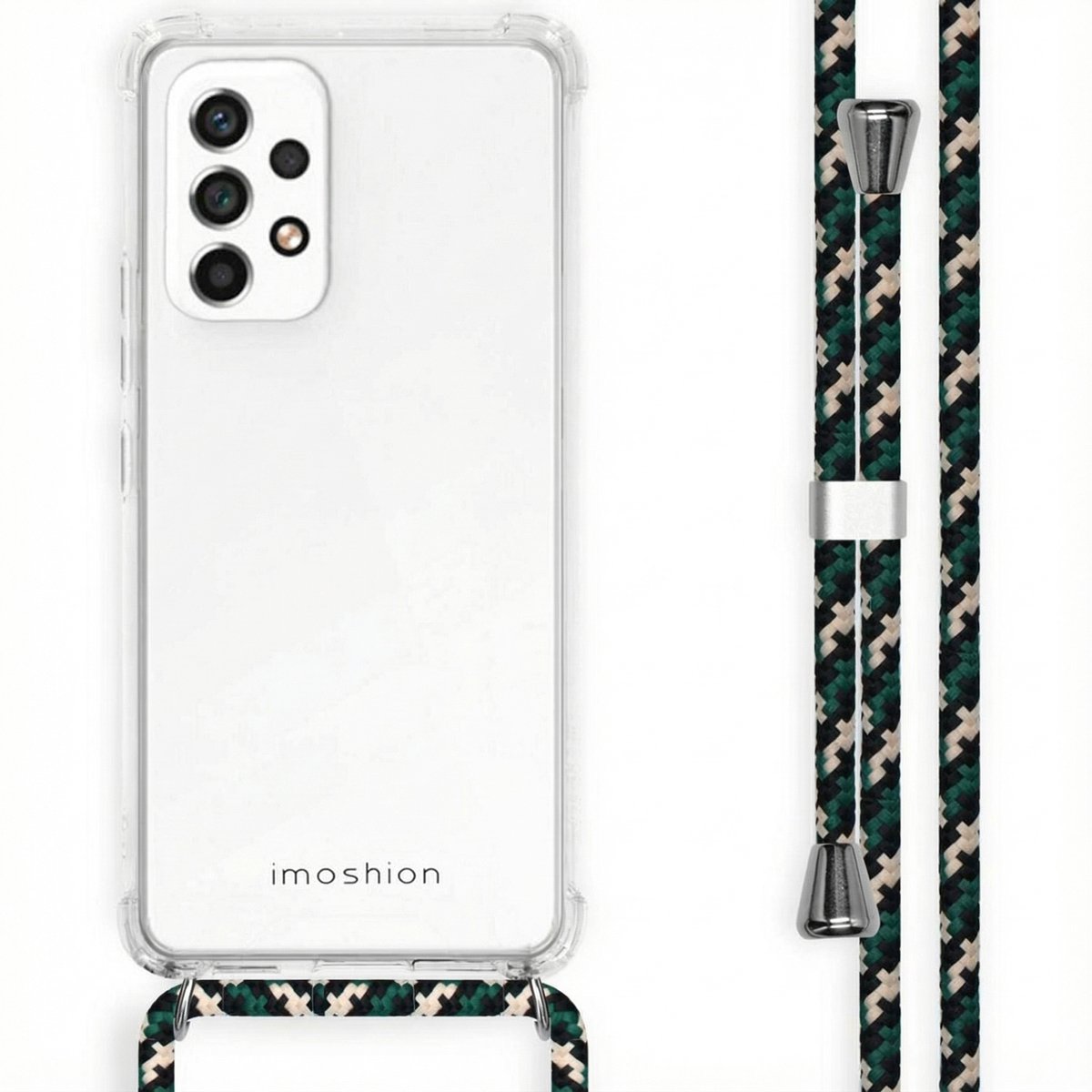 imoshion Hoesje - Geschikt voor Samsung Galaxy A53 - Backcover met koord - Green Multi Color