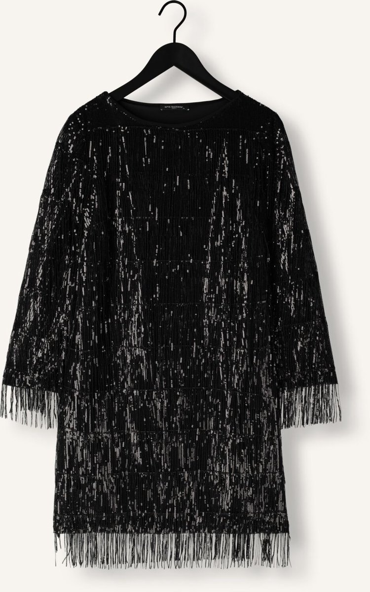 Ana Alcazar Pure Sequins Dress Dames - Jurk - Zwart - Maat 38