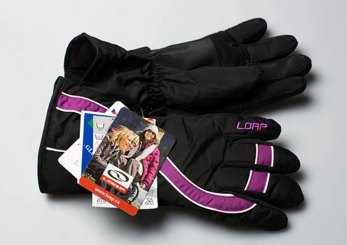 Dames skihandschoenen Loap Viola Paars - XL