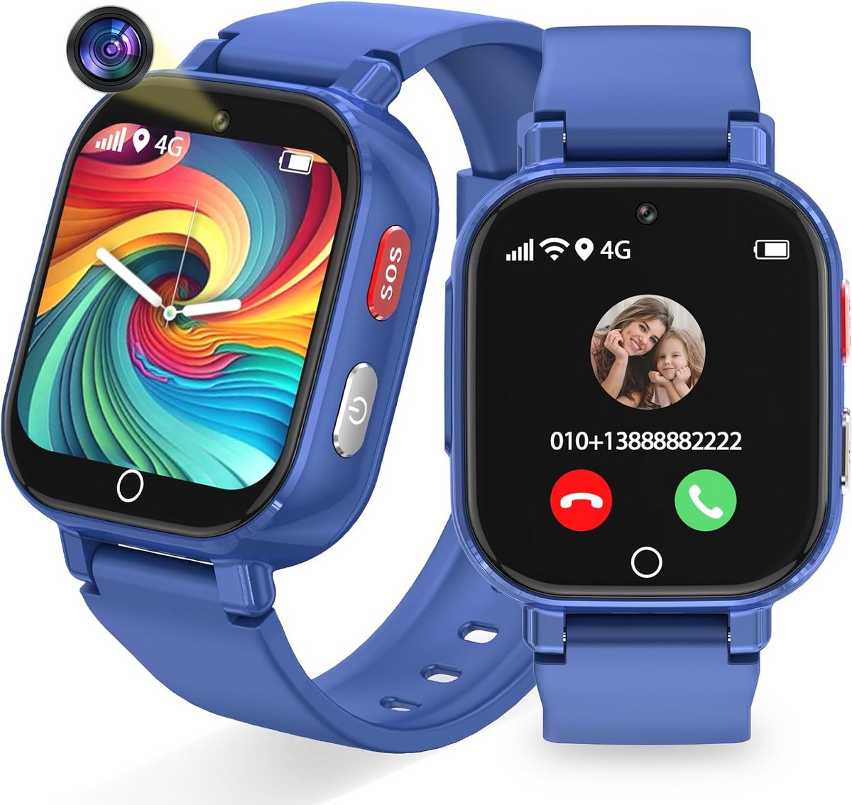 4G Kinder Smartwatch met Bellen en GPS Tracker voor Kinderen