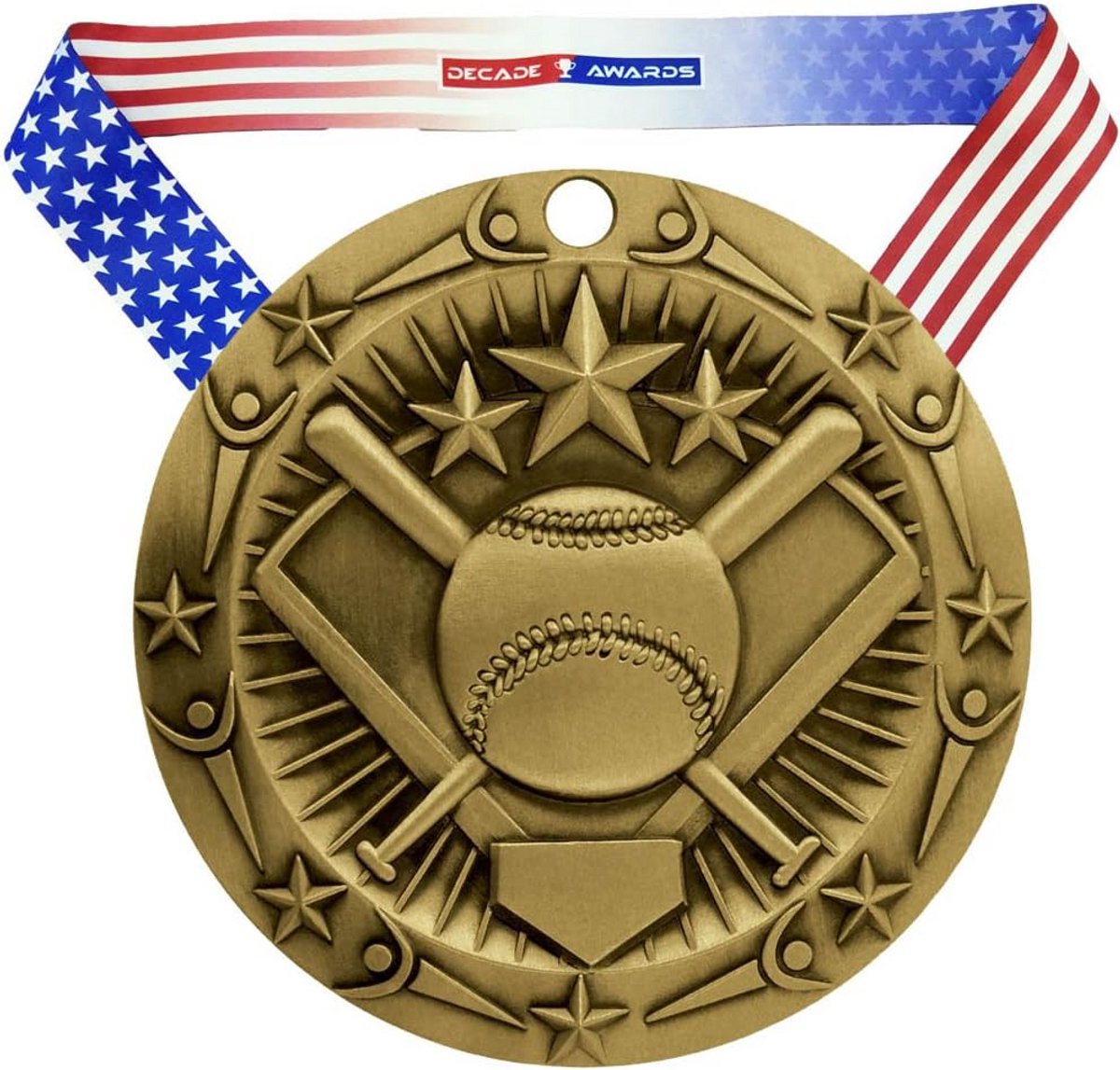 Gouden Medaille Softbal Wereldklasse - Inclusief Vlag Schild Lint voor Toernooien