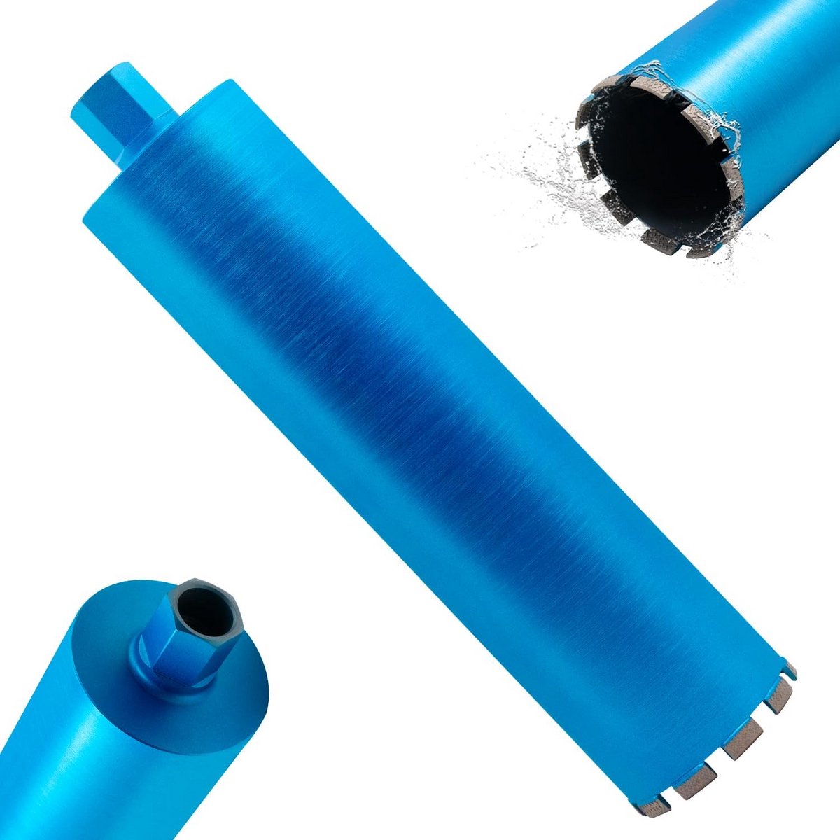 Diamantboorkroon 1 1/4 UNC voor Kernboorkroon 152 mm - 400 mm Lengte
