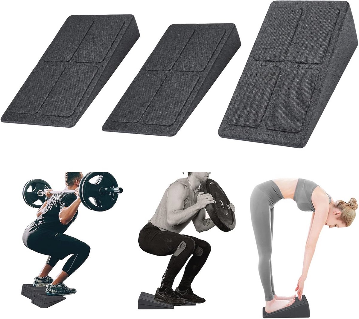 Verstelbare Anti-slip Squat Wedge - Kuitrek Plank en Slant Board voor Optimale Ondersteuning
