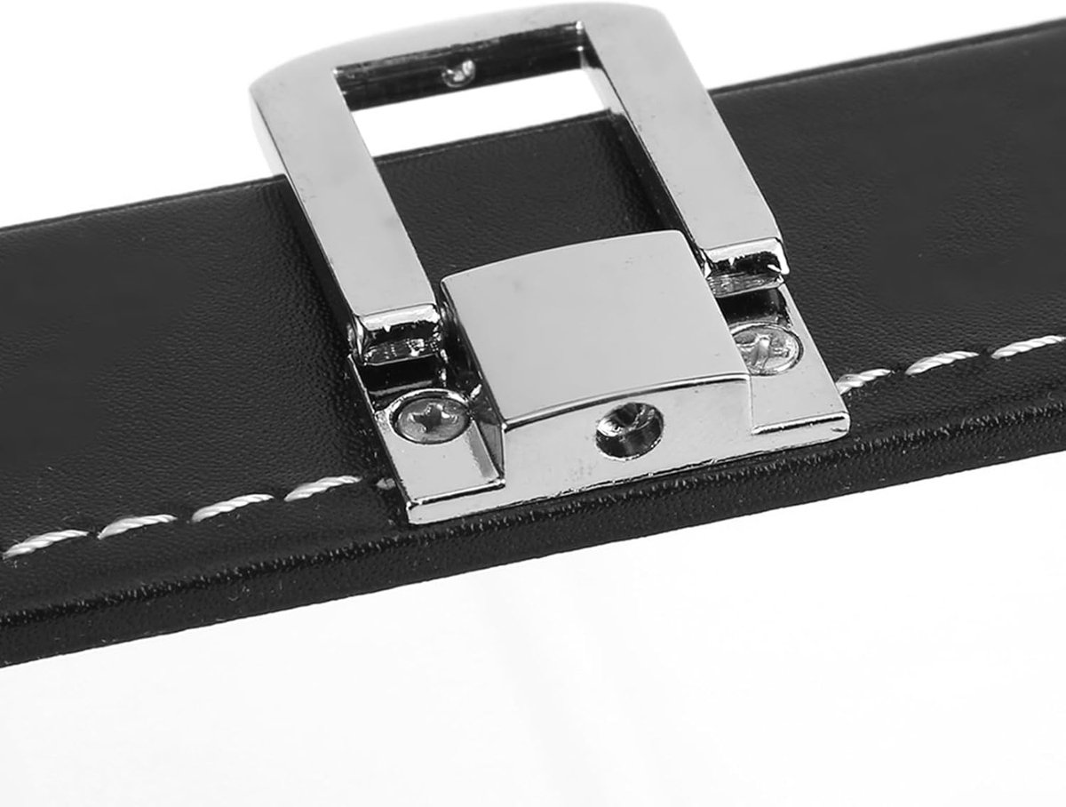 3 Slots Display Watch Box - PU Leather Watch Storage Box - Transparente Compartments - Glass For Watch Jewelry Display Holder Organizer - Zwart - 1Pc - 16 x 11 x 8cm