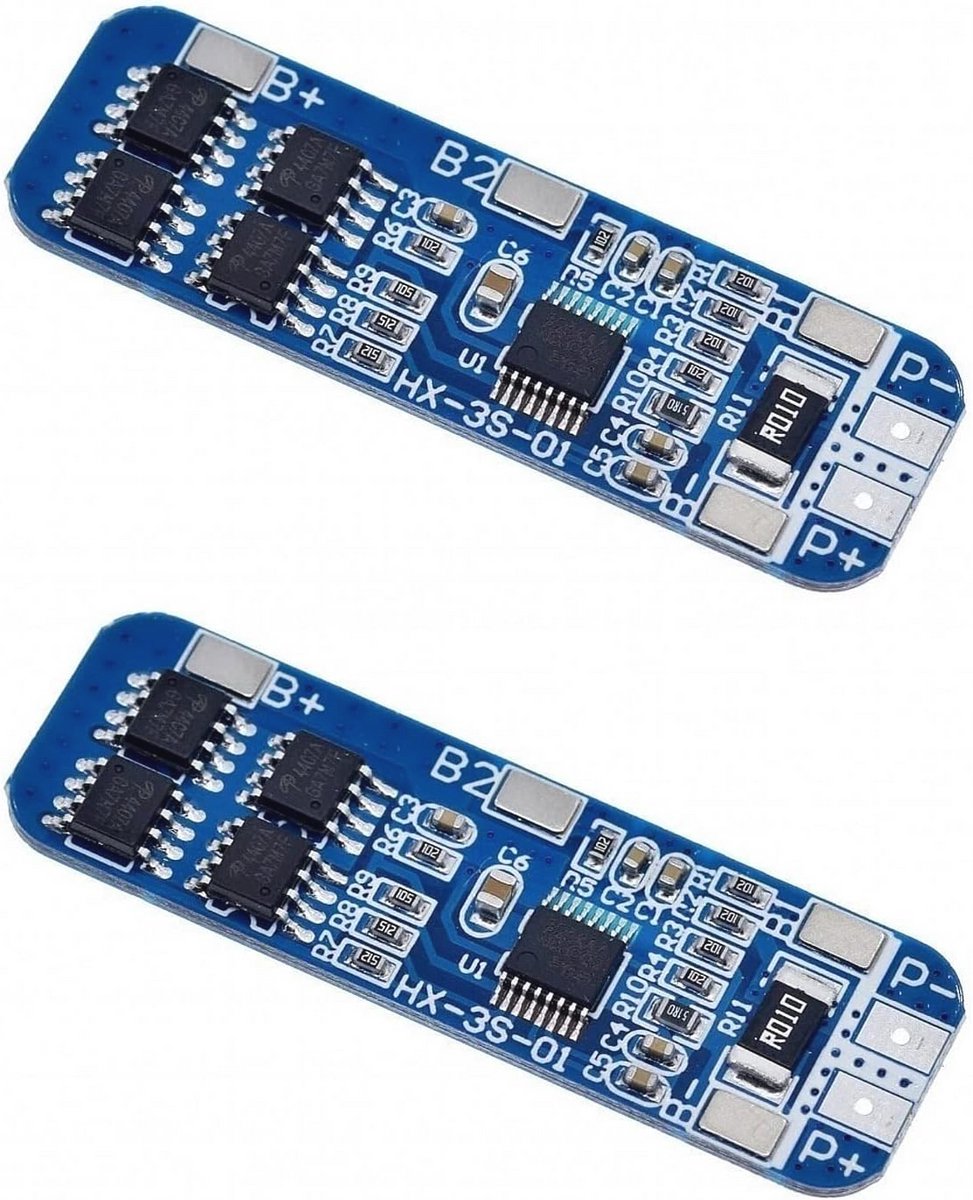 3S Li-ion Lithium Batterij Bescherming Board module - 10A 18650 BMS Charge Module