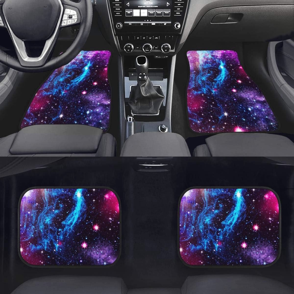 Galaxy Stars Auto Vloermatten - 4-delige Set Rubberen Antislip Vloermat voor Sedan en Bestelwagens – foto 3