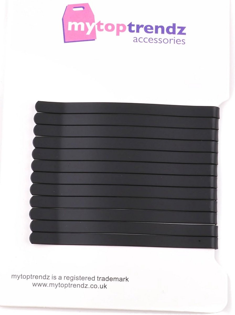 Klassieke Zwarte Haarspeldjes voor Dik Haar - 65mm Bobby Pins