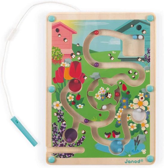 HABA Labyrinthe Des Chiffres – Jeu Magnétique En Bois – Dès 2 Ans – Motricité Fine Et Découverte Des Nombres 1 à 5