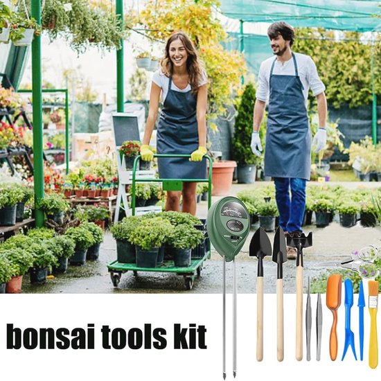 Complete Bonsai Gereedschap Set voor Tuinliefhebbers - Mini Tuingereedschap met 13 Essentiële Tools van Merkloos	 — afbeelding 5