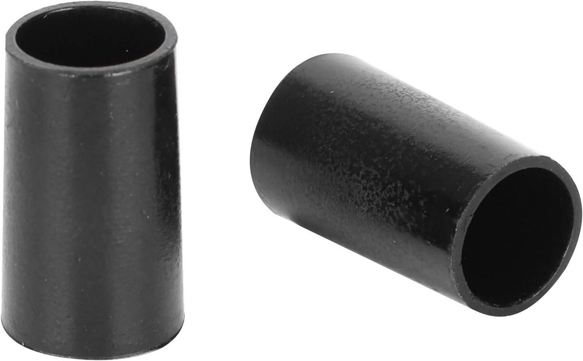 E-Ambar - Set van 10 stuks zwarte tip beschermer voor hoge hakken - Schoenreparatie kit met CPU polyurethaan - Hakbeschermers van 9mm