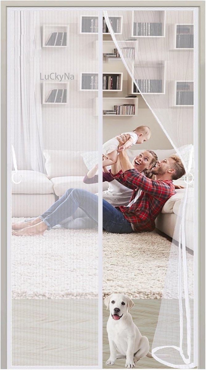 Magnetische Hordeur 100 x 265 cm - Bescherming Tegen Insecten voor Deur en Ramen