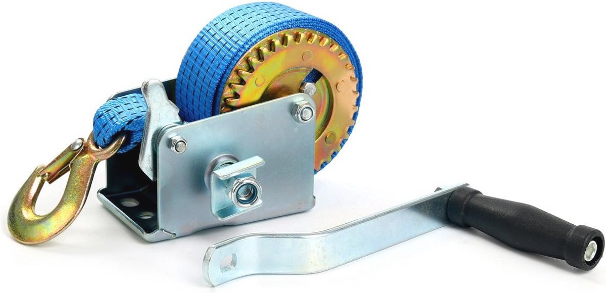 Handlier 270 kg met blauwe polyester riem voor boot en camping