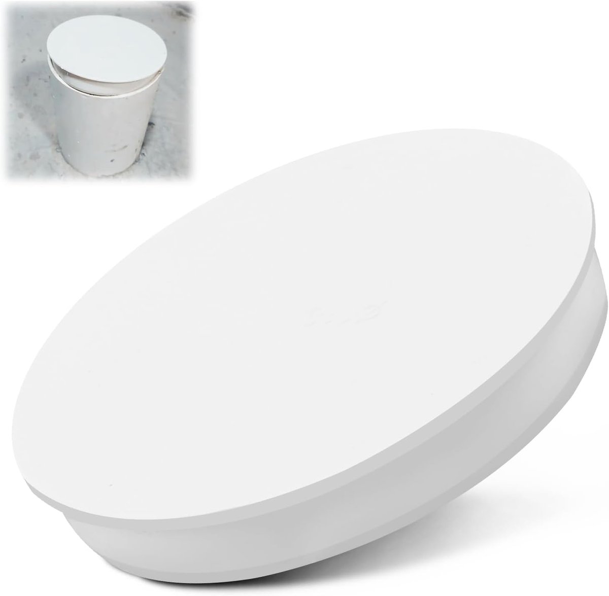 Cover voor ventilatiebuizen - 110 mm - PVC buisafdekking - veerafdekking - afvoerbuis eindkap - ASA kunststof (witte) hoesstopper voor buizensystemen - duurzaam en robuust