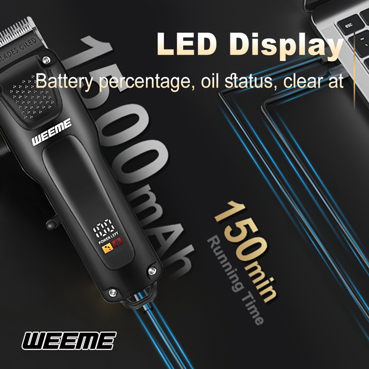 Scheerapparaten - tondeus - baardtrimmer - mannencadeau - afbeelding 3