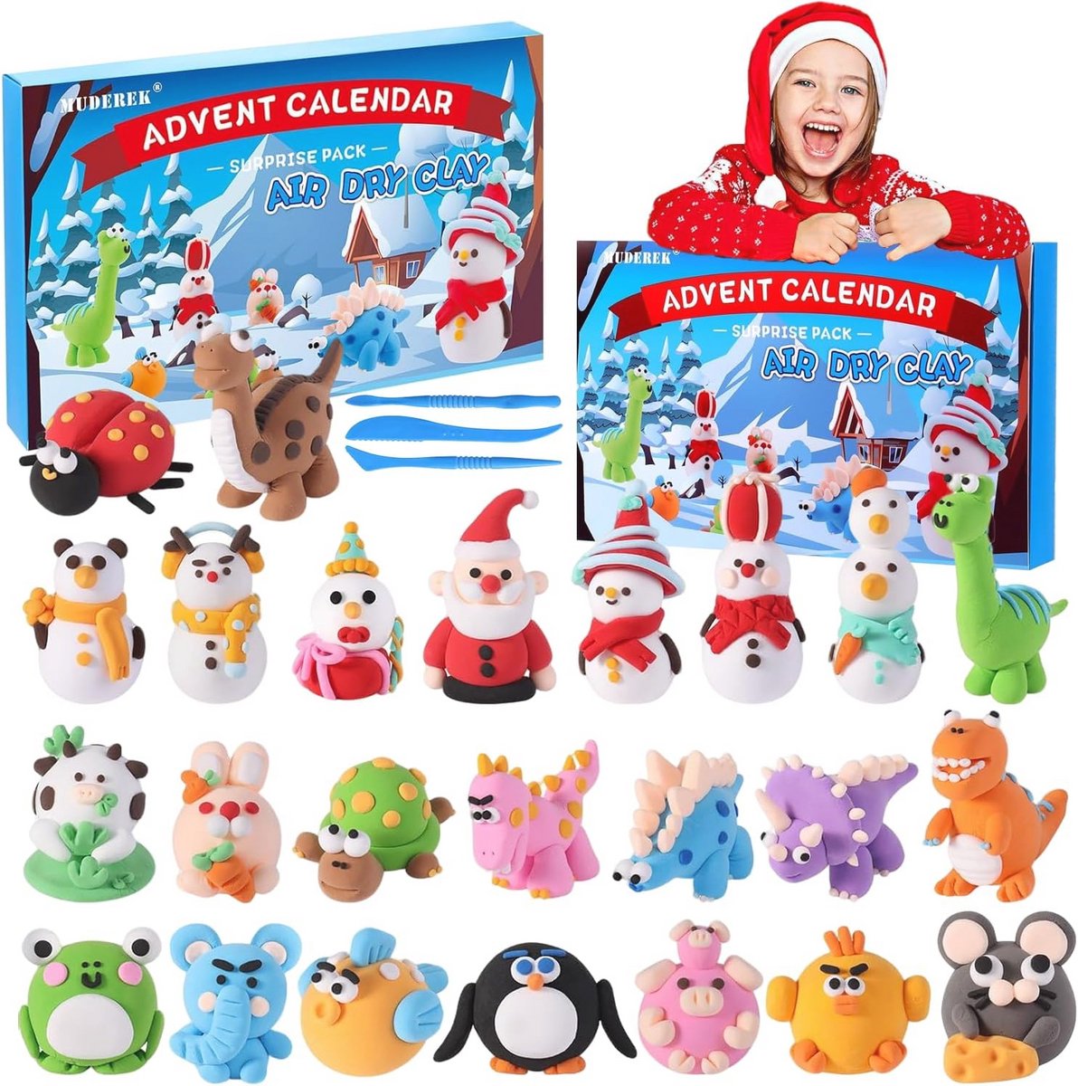 Adventskalender Puzzels 2024 - 24 Dagen Leuke Legpuzzels voor Kerstmis - 1008 Stuks Muurdecor voor Volwassenen en Kinderen
