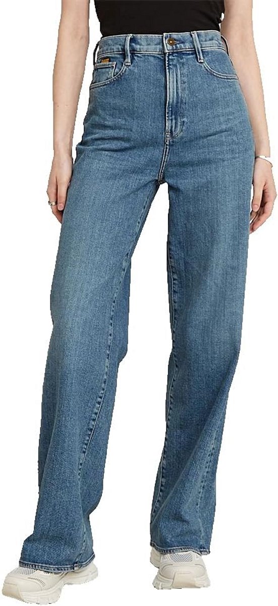 Hoge taille loose fit dames jeans rechte pijp