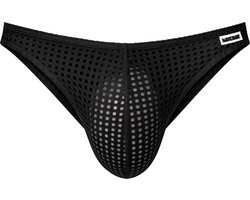 Barcode Berlin Reigi Brief Black - MAAT XL - Erotisch Heren Ondergoed - Slip voor Man - Sexy mannen Slip