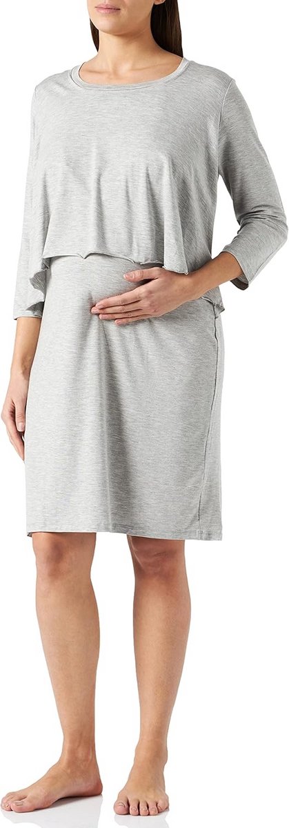 Functionele Jersey Lange Jurk met 3/4 Mouwen