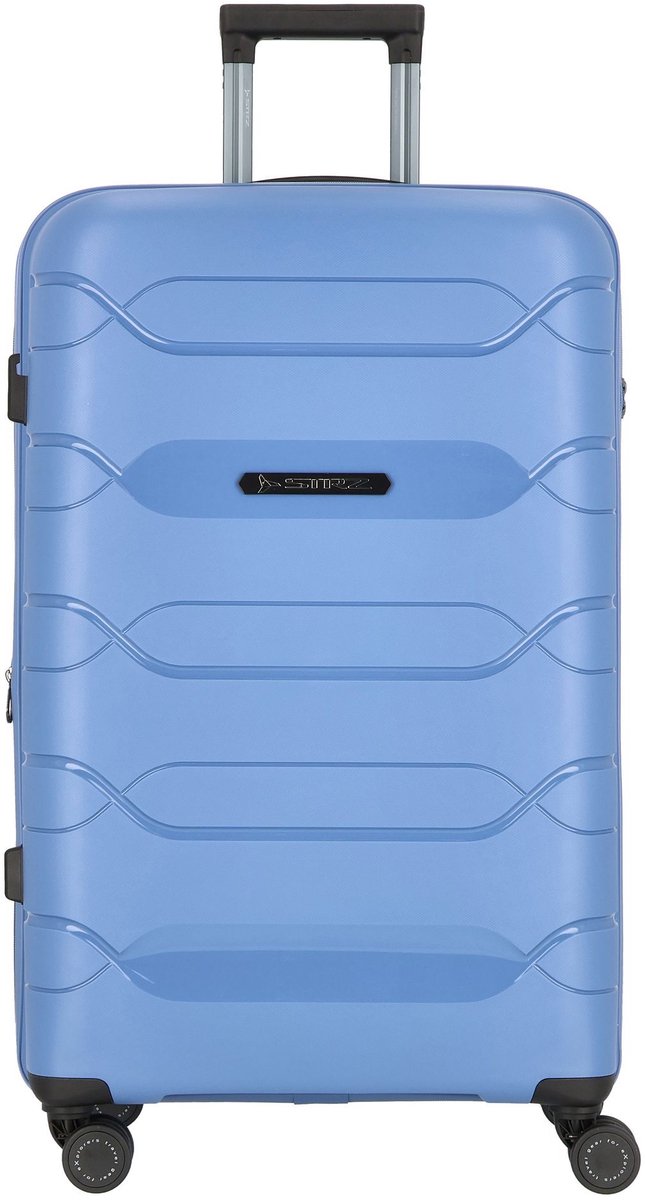 Polestream Strz by Asteroid 4 wielen Trolley L 74 cm met uitbreidingsplooi - Harde bagage - TSA slot - ice blue