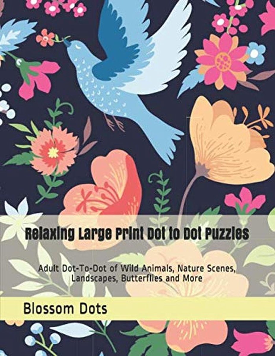 Grote Print Dot-to-Dot Puzzels voor Volwassenen – Ontspannende Natuur en Dieren