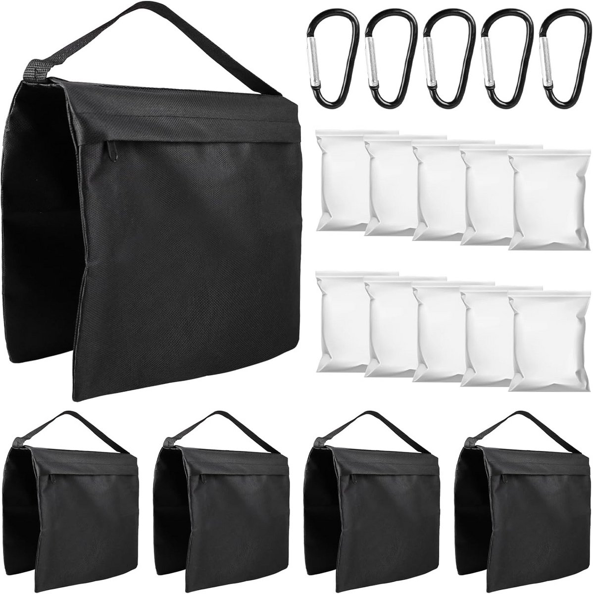 5x Fotografie Zandzakken - Stabilisatiegewicht voor Statief, Lamp en Tent - 10kg Draagkracht