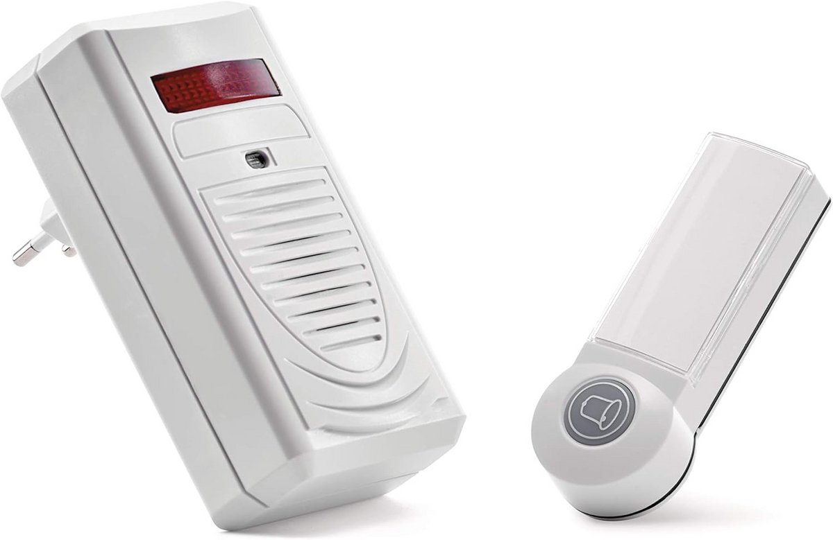 Draadloze Deurbel Set met Visuele Display, 75 dB en Geheugenfunctie