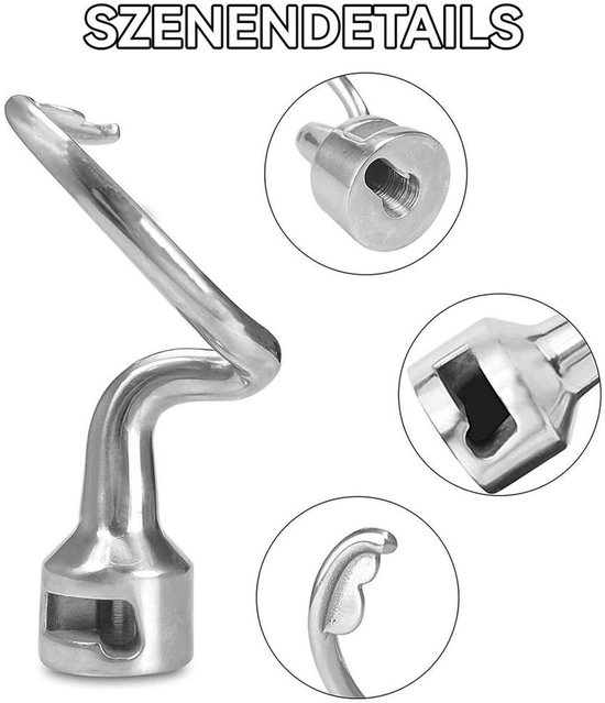 Deeghaak Geschikt voor KitchenAid staande mixers met kantelmechanisme van 4,5 tot 5 liter, vaatwasmachinebestendig. van Merkloos — afbeelding 3