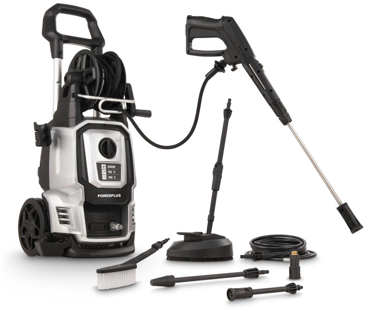 Bol.com Powerplus Elektrische Hogedrukreiniger POWXG90426 - 2500 W, 195 bar en temperatuur van 50 °C, 8 m slang en accessoires i... aanbieding