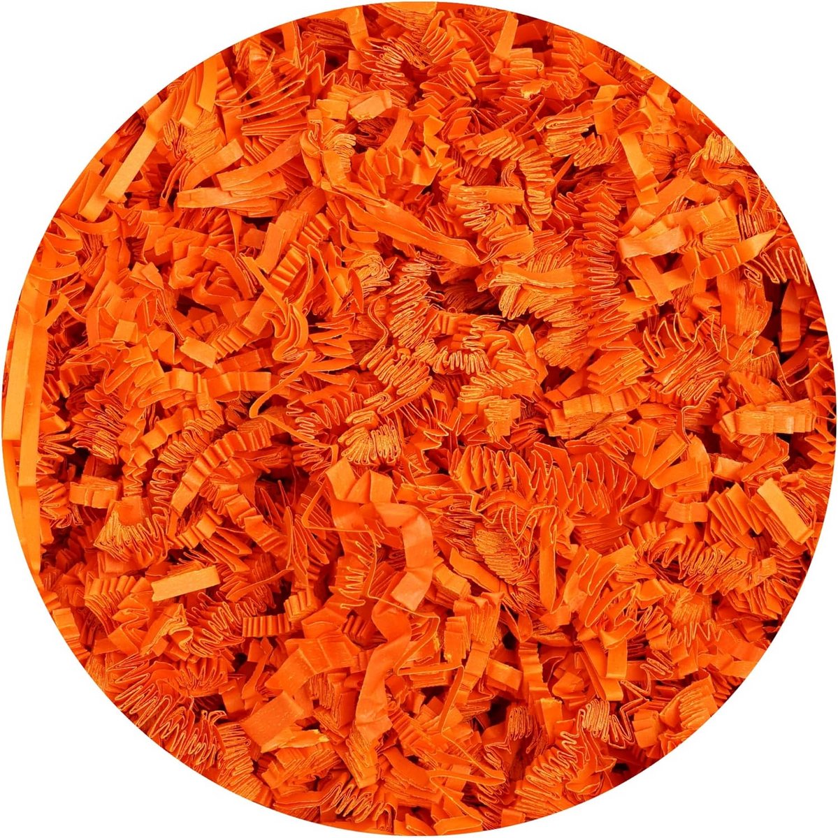 2 pond oranje kreukelpapier vulling voor geschenkmanden en decoratie