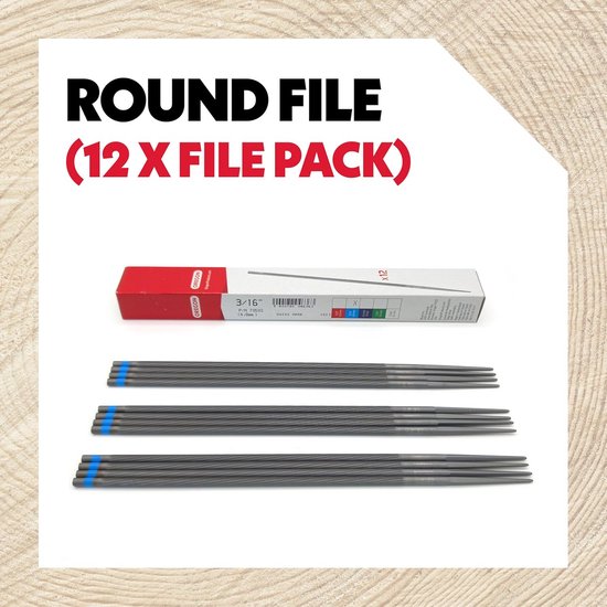 Ronde Kettingzaag Vijlen Set 12 x 4.8mm - Professioneel Handmatig Slijpen — afbeelding 4