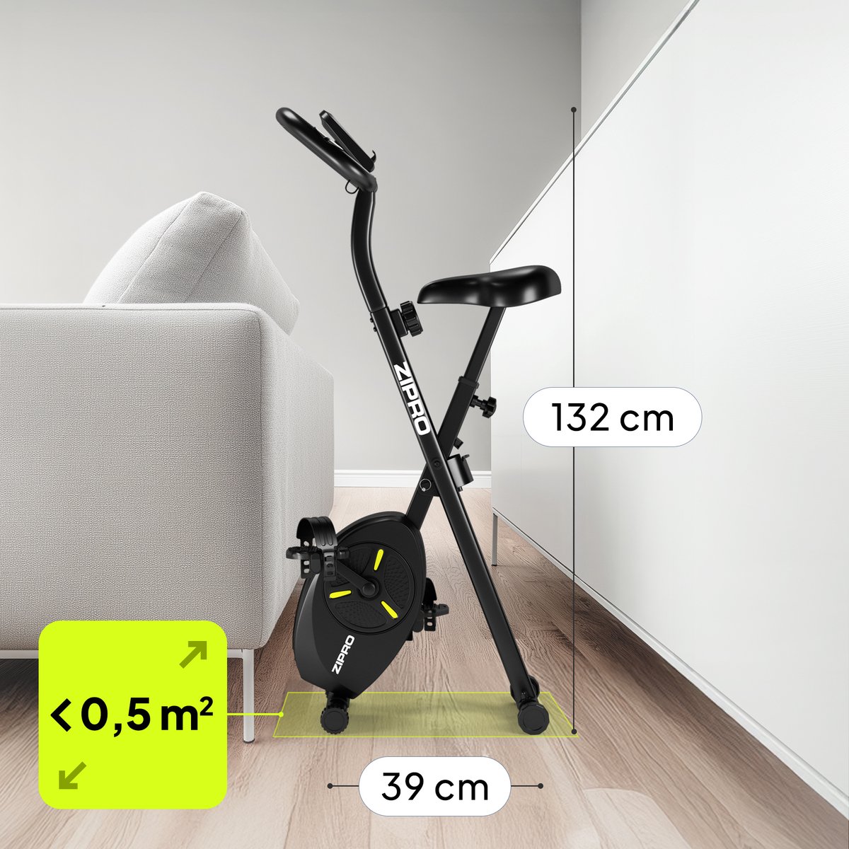 ZIPRO Eclipse X Hometrainer met Antislippedalen - afbeelding 3