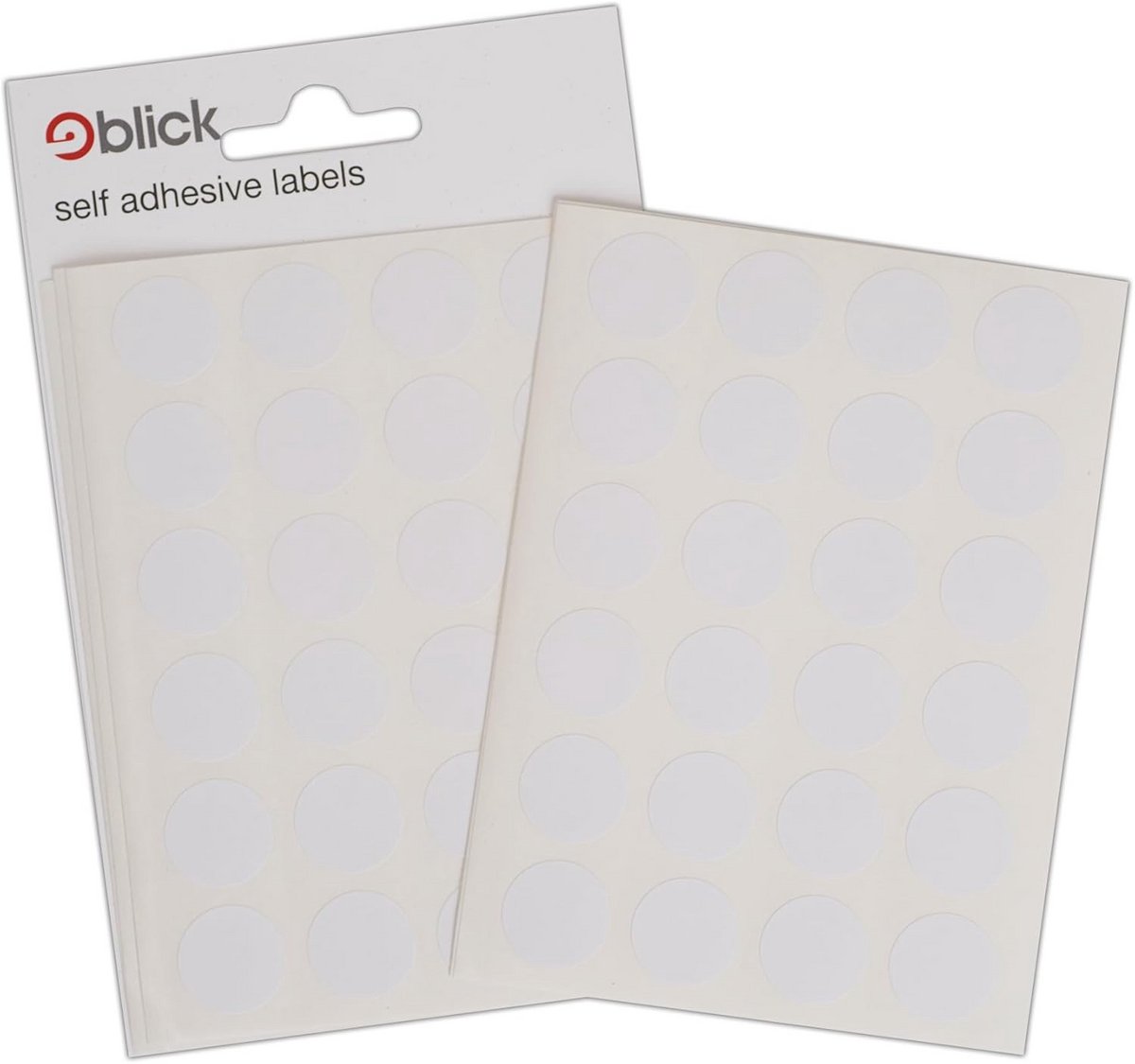 Zelfklevende Stickers Cirkels Wit 16mm Ideaal voor Organiseren en Plannen
