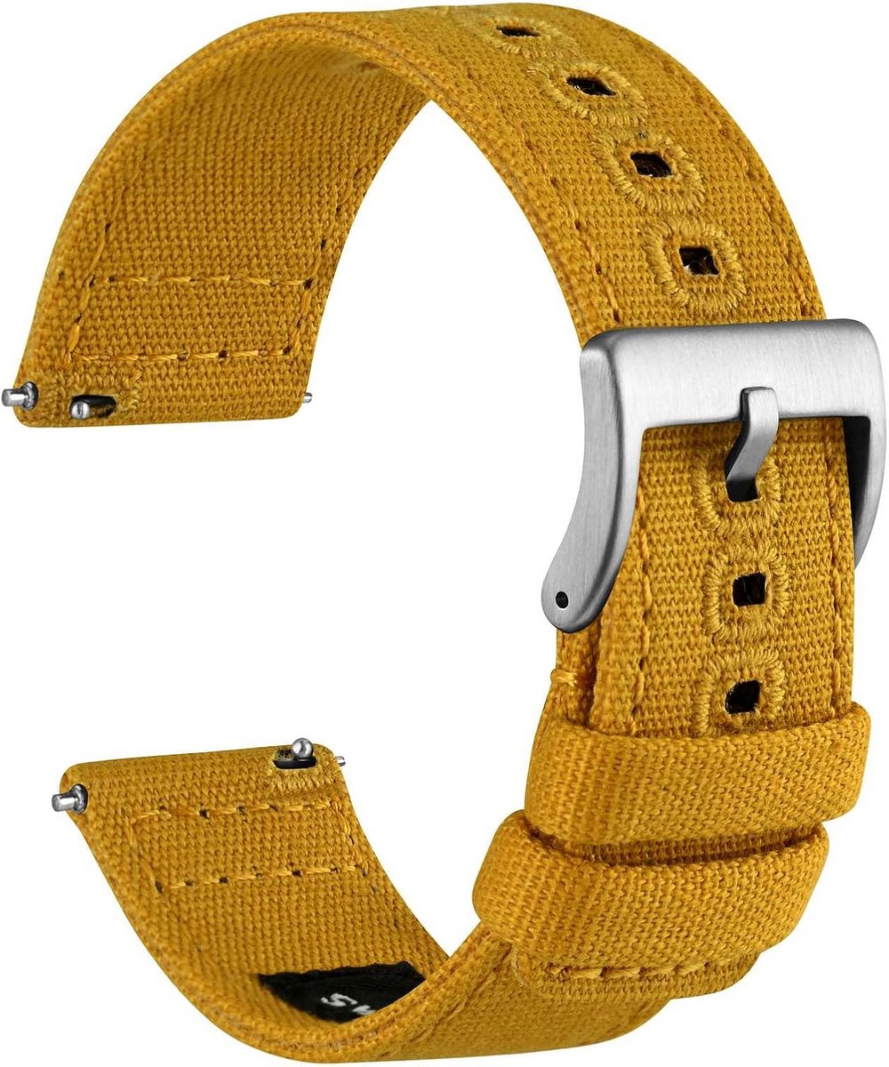Canvas Horlogeband Universeel Met Quick Release Voor Veel Horloges