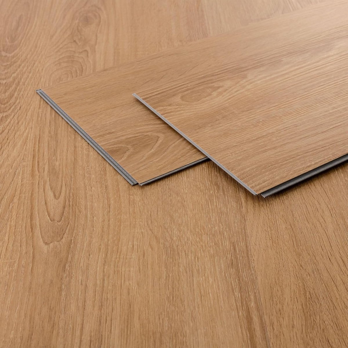 Stevige PVC Kliklaminaat Vloer Zand Eiken - Waterdicht en Antislip - 7.7 m²